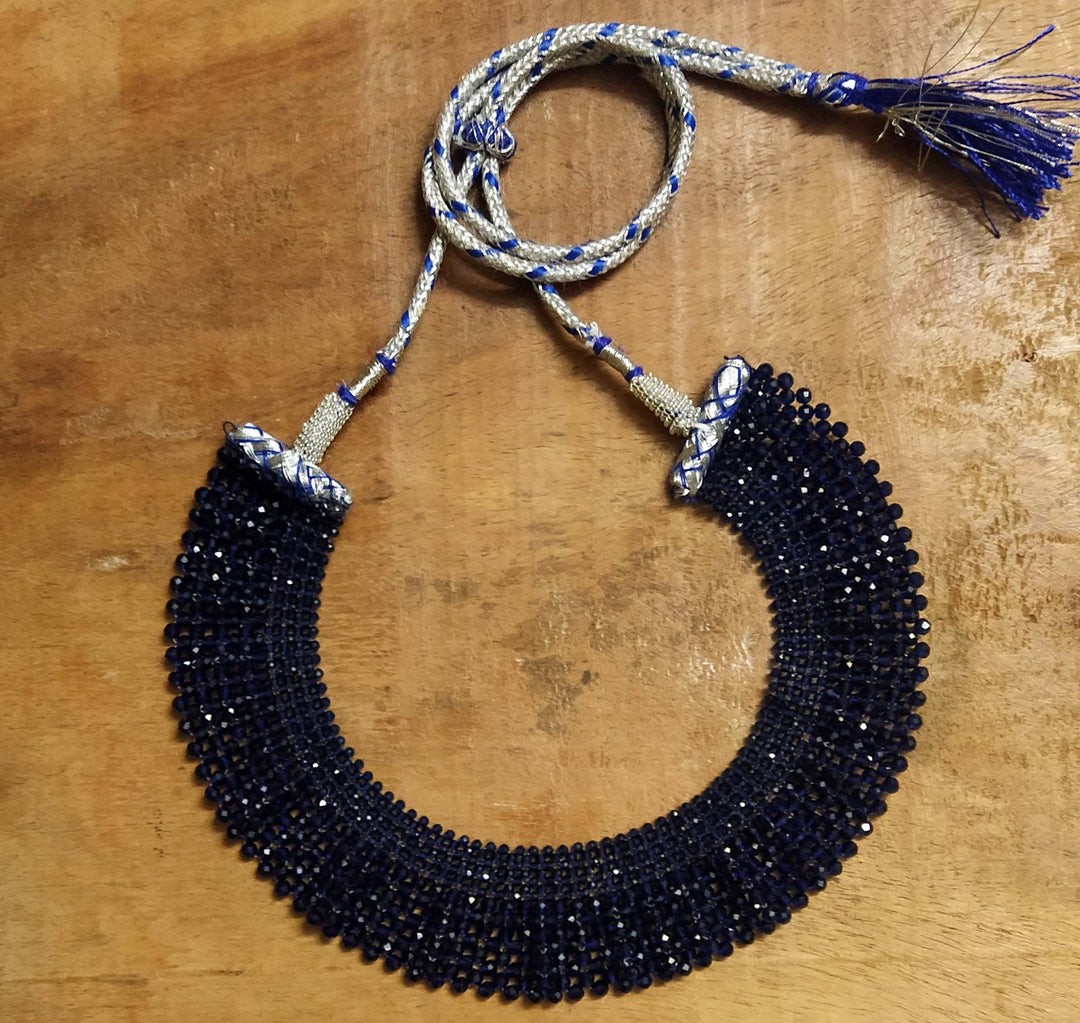 Multi Layered Crystal Traditional Necklace For Women