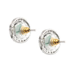 Load image into Gallery viewer, Silver Plated American Diamond and Cubic Zirconia Studded Round Tops
