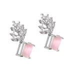 Load image into Gallery viewer, Silver Plated American Diamond Studded Danglers For Women
