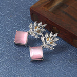 Load image into Gallery viewer, Silver Plated American Diamond Studded Danglers For Women
