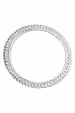Load image into Gallery viewer, Set of 2 Rhodium-Plated Bangles
