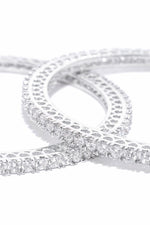Load image into Gallery viewer, Set of 2 Rhodium-Plated Bangles
