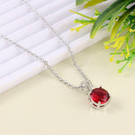 Load image into Gallery viewer, Stainless Steel Rhodium-Plated Rhinestone Chain for Women and Girls
