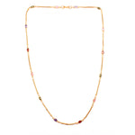 Load image into Gallery viewer, Brass Rhinestone Gold-Plated Chain
