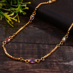 Load image into Gallery viewer, Brass Rhinestone Gold-Plated Chain
