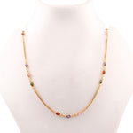 Load image into Gallery viewer, Brass Rhinestone Gold-Plated Chain
