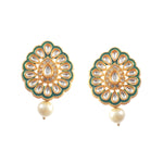 Load image into Gallery viewer, Gold-Plated Kundan-Studded &amp; Beaded Jewellery Set

