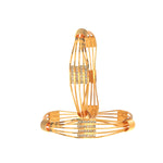 Load image into Gallery viewer, Set of 2 Gold-Plated American Diamond Studded Bangle
