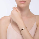 Load image into Gallery viewer, Women Gold-Toned &amp; White Brass Cubic Zirconia Gold-Plated Bracelet
