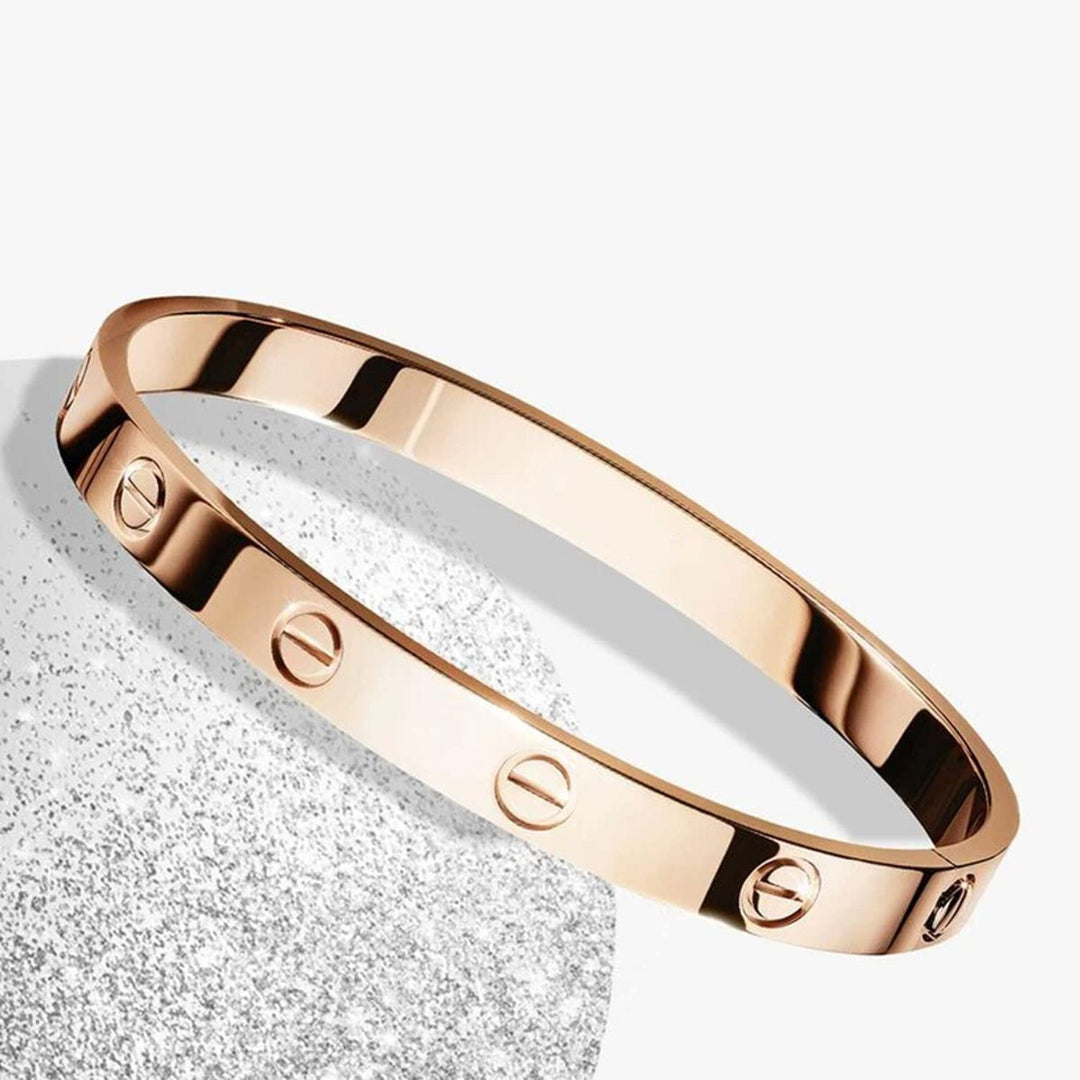 Women Gold-Toned & White Brass Cubic Zirconia Gold-Plated Bracelet