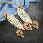 Load image into Gallery viewer, Gold-Plated Kundan-Studded &amp; Beaded Jewellery Set
