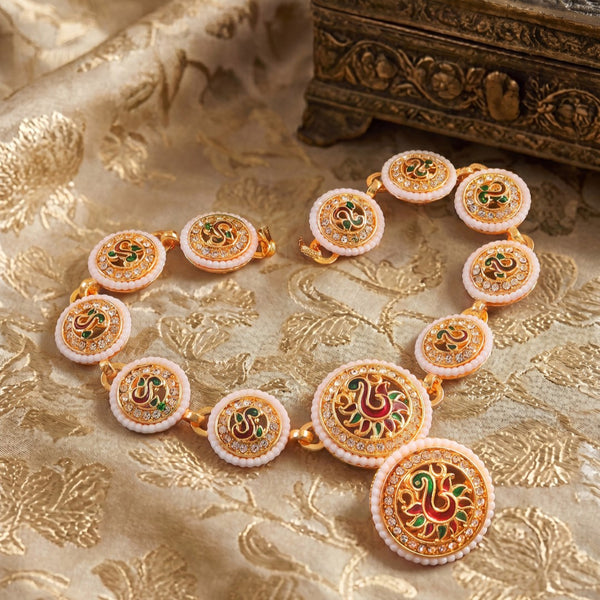 Gold-Plated AD-Studded Maang Tika for Women