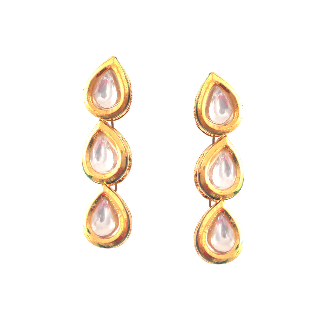 Gold-Plated Kundan-Studded Jewellery Set