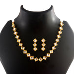 Load image into Gallery viewer, Gold-Plated Kundan-Studded Jewellery Set
