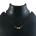 Load image into Gallery viewer, Silver-Plated Cubic Zirconia Studded &amp; Beaded Mangalsutra

