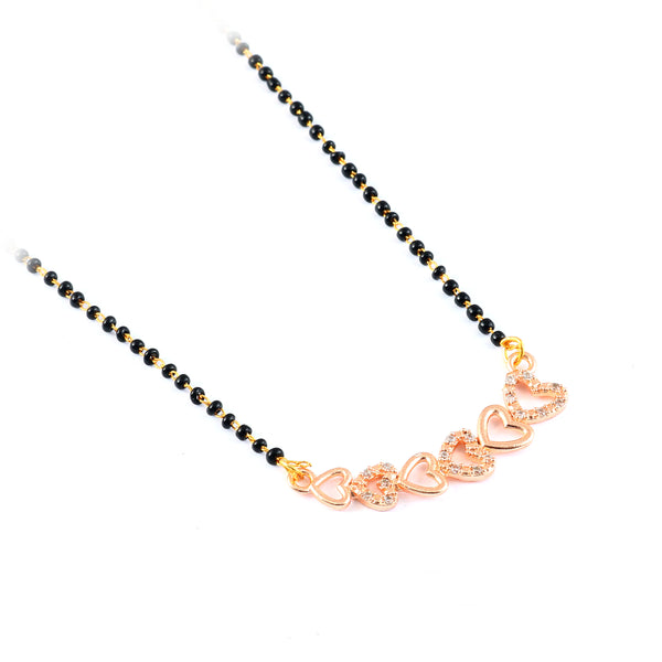 Gold-Plated CZ Studded  Mangalsutra for Women