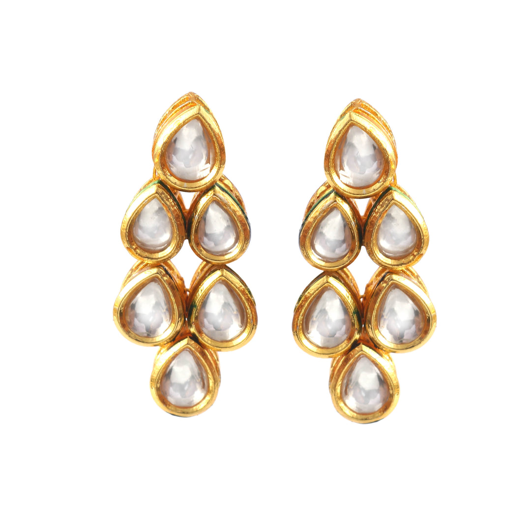 Traditional Gold-Plated Kundan-Studded Jewellery Set