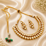 Load image into Gallery viewer, Traditional Gold-Plated Kundan-Studded Jewellery Set
