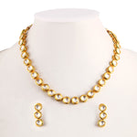 Load image into Gallery viewer, White Gold-Plated Kundan Studded Jewellery Set
