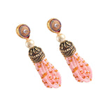 Load image into Gallery viewer, Beaded Multi-Layer Necklace and Tassel Earring Jewellery Set for Women
