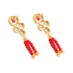 Load image into Gallery viewer, Gold-Plated Kundan Studded &amp; Beaded Jewellery Set
