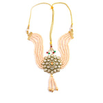 Load image into Gallery viewer, Gold-Plated Kundan Studded &amp; Beaded Jewellery Set
