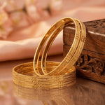 Load image into Gallery viewer, Set Of 4 Gold Plated Cutwork Bangles
