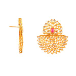 Load image into Gallery viewer, Gold-Plated Kundan Studded &amp; Pearls Beaded Jewellery Set
