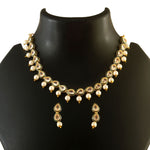 Load image into Gallery viewer, Women's Ethnic Gold Plated Kundan and Pearl Choker Necklace Set
