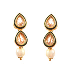 Load image into Gallery viewer, Women's Ethnic Gold Plated Kundan and Pearl Choker Necklace Set
