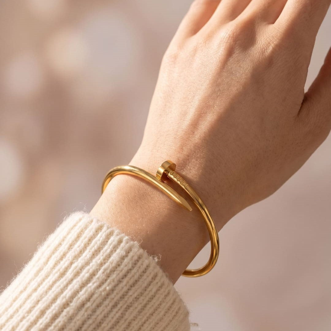 Stainless Steel Cuff Bracelet for Women and Girls