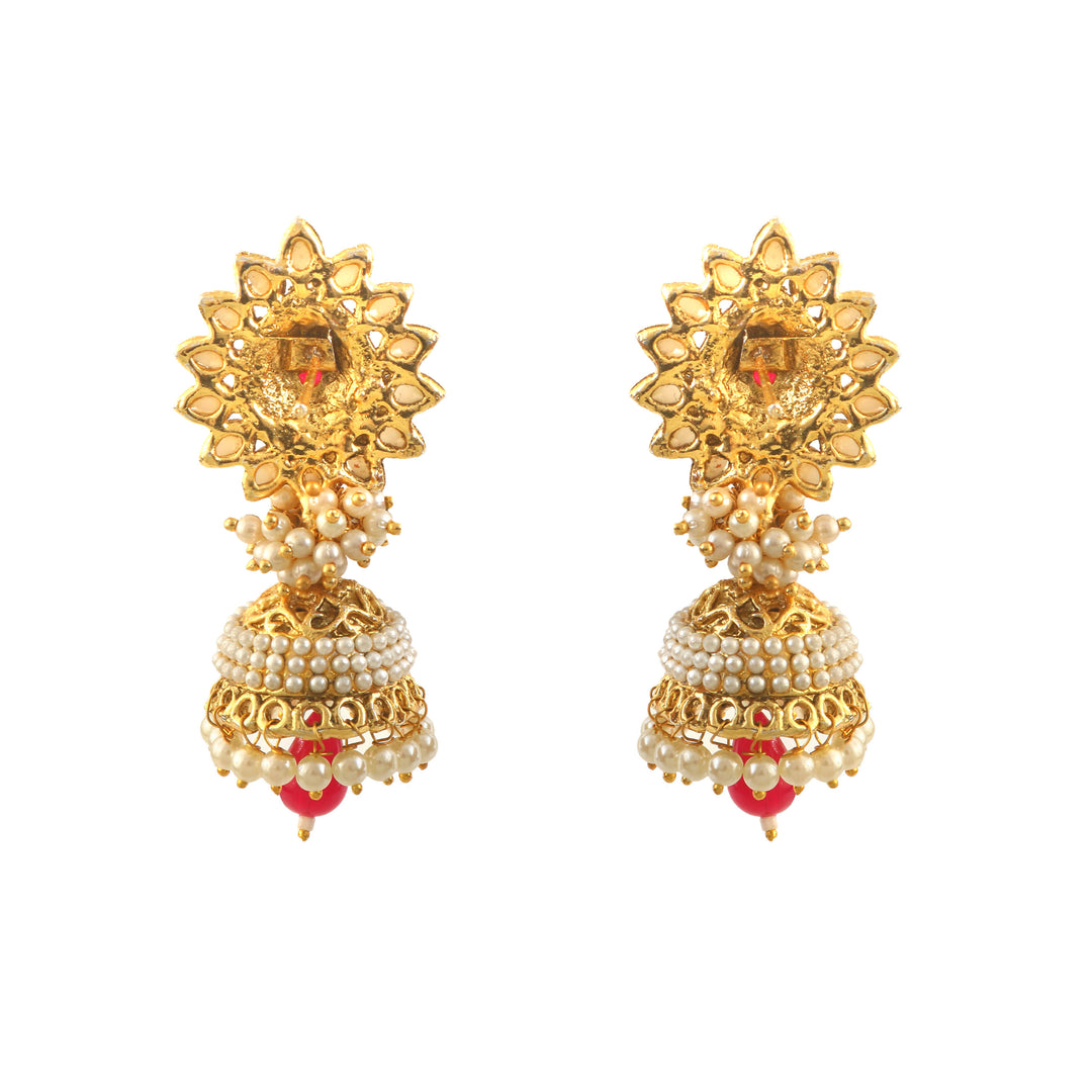Floral Jhumkas Earrings