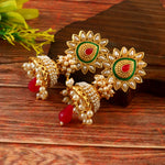 Load image into Gallery viewer, Floral Jhumkas Earrings
