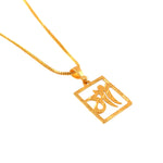 Load image into Gallery viewer, Unisex Micro Gold Plated Maa Pendant With Chain
