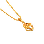 Load image into Gallery viewer, Unisex Micro Gold Plated Ganesh Pendant With Chain
