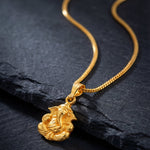 Load image into Gallery viewer, Unisex Micro Gold Plated Ganesh Pendant With Chain
