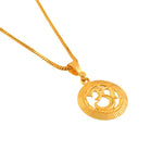 Load image into Gallery viewer, Unisex Micro Gold Plated Om Pendant With Chain
