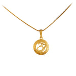 Load image into Gallery viewer, Unisex Micro Gold Plated Om Pendant With Chain
