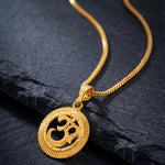 Load image into Gallery viewer, Unisex Micro Gold Plated Om Pendant With Chain
