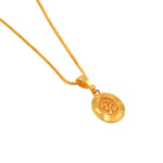 Load image into Gallery viewer, Unisex Micro Gold Plated Om Pendant With Chain
