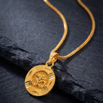 Load image into Gallery viewer, Unisex Micro Gold Plated Om Pendant With Chain
