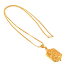 Load image into Gallery viewer, Unisex Micro Gold Plated Allah Pendant With Chain
