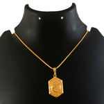 Load image into Gallery viewer, Unisex Micro Gold Plated Allah Pendant With Chain
