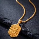 Load image into Gallery viewer, Unisex Micro Gold Plated Allah Pendant With Chain
