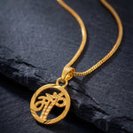 Load image into Gallery viewer, Unisex Micro Gold Plated Maa Pendant With Chain
