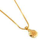 Load image into Gallery viewer, Unisex Micro Gold Plated Om Pendant With Chain
