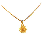 Load image into Gallery viewer, Unisex Micro Gold Plated Om Pendant With Chain
