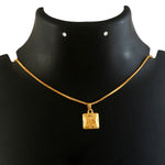 Load image into Gallery viewer, Unisex Micro Gold Plated Om Pendant With Chain
