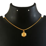Load image into Gallery viewer, Unisex Micro Gold Plated Shiv Pendant With Chain
