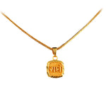 Load image into Gallery viewer, Unisex Micro Gold Plated Radhe Pendant With Chain
